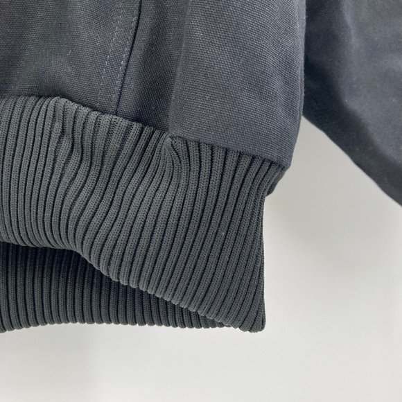 Carhartt Men's Black Hooded Zip-up Jacket Made In USA J140-BLK Sz 2XL New - Picture 5 of 12